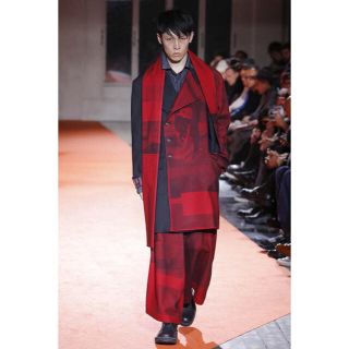 ヨウジヤマモト(Yohji Yamamoto)のyohji yamamoto 18aw 赤フラノセットアップ(セットアップ)