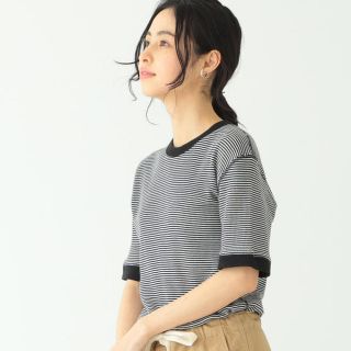 ビームスボーイ(BEAMS BOY)の新品未使用タグ付き★healthknit ワッフルボーダーT(Tシャツ(半袖/袖なし))