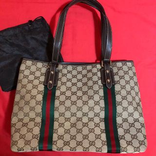 グッチ(Gucci)のGUCCI グッチシェリーライントートバッグ　美品(トートバッグ)