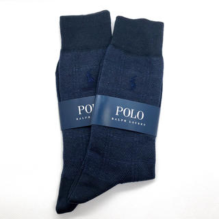 ポロラルフローレン(POLO RALPH LAUREN)のポロ・ラルフローレン ソックス 靴下 ネイビー チェック(ソックス)