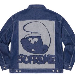 シュプリーム(Supreme)の新品正規品Supreme Smurfs Denim Trucker Jacket(Gジャン/デニムジャケット)