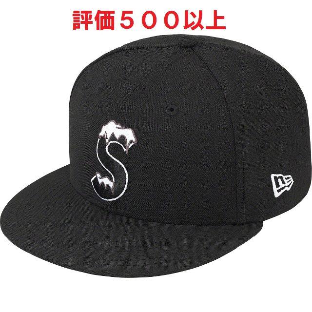 【supreme】黒S Logo New Era 7 1/2キャップ