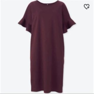 ユニクロ(UNIQLO)のユニクロ☆フリルスリーブワンピース(ひざ丈ワンピース)