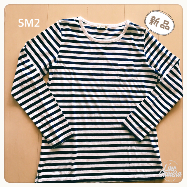 SM2(サマンサモスモス)のSM2 ボーダーTシャツ レディースのトップス(Tシャツ(長袖/七分))の商品写真