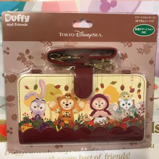 ディズニー(Disney)のディズニーシー☆スマホケース☆秋のぼうけん(キャラクターグッズ)