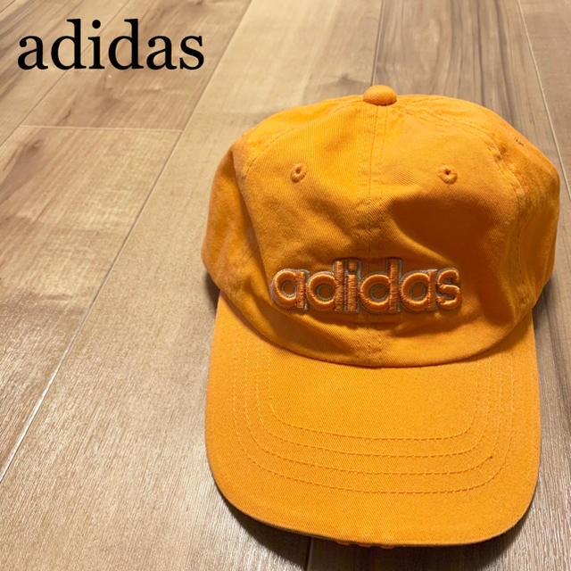 90’s Vintage adidas アディダス キャップ メッシュ オレンジ