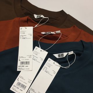 ユニクロ(UNIQLO)の【Lサイズ3点セット】エアリズムコットンオーバーサイズTシャツ(Tシャツ/カットソー(半袖/袖なし))