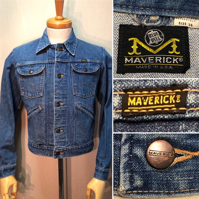 70s  MAVERICK. Denim Jacket  Size 36