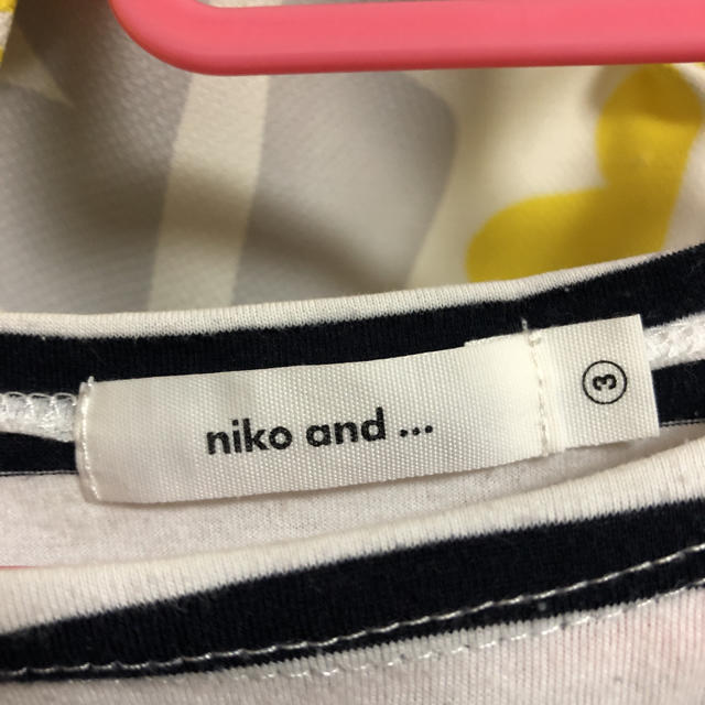 niko and...(ニコアンド)のニコアンド  半袖　ボーダー　Tシャツ レディースのトップス(Tシャツ(半袖/袖なし))の商品写真