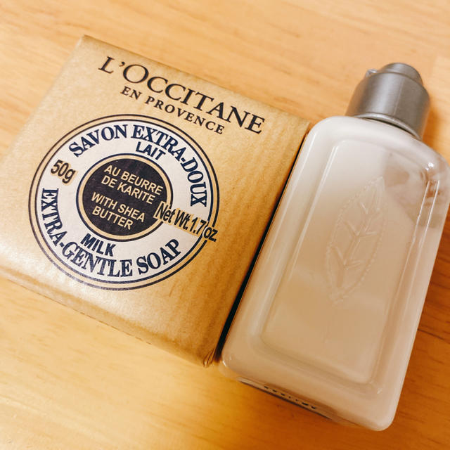 L'OCCITANE(ロクシタン)のロクシタン アメニティ 2点セット コスメ/美容のボディケア(ボディローション/ミルク)の商品写真