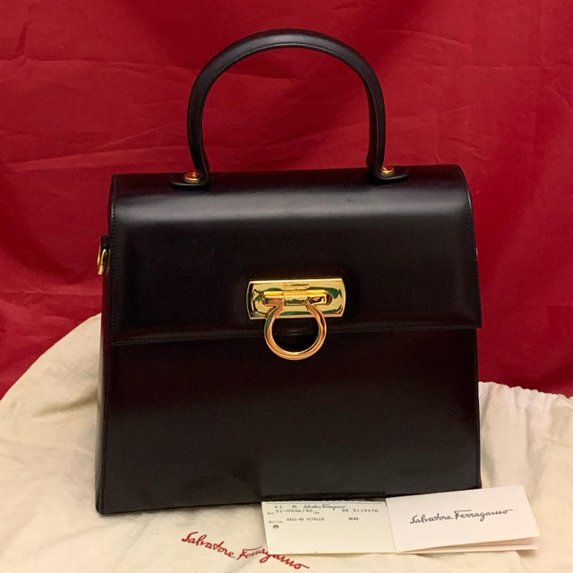 Salvatore Ferragamo☆ガンチーニレザーバッグ☆美品