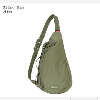 シュプリーム(Supreme)のsupreme sling bag Olive 店舗購入(ボディーバッグ)