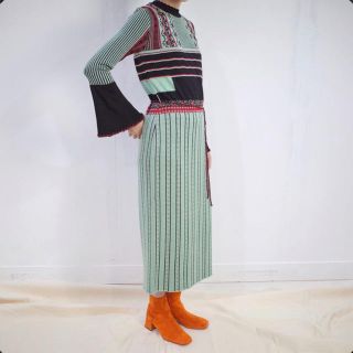 マメ(mame)のxtu_pi様専用　mame ニット ワンピース　2018aw(ロングワンピース/マキシワンピース)