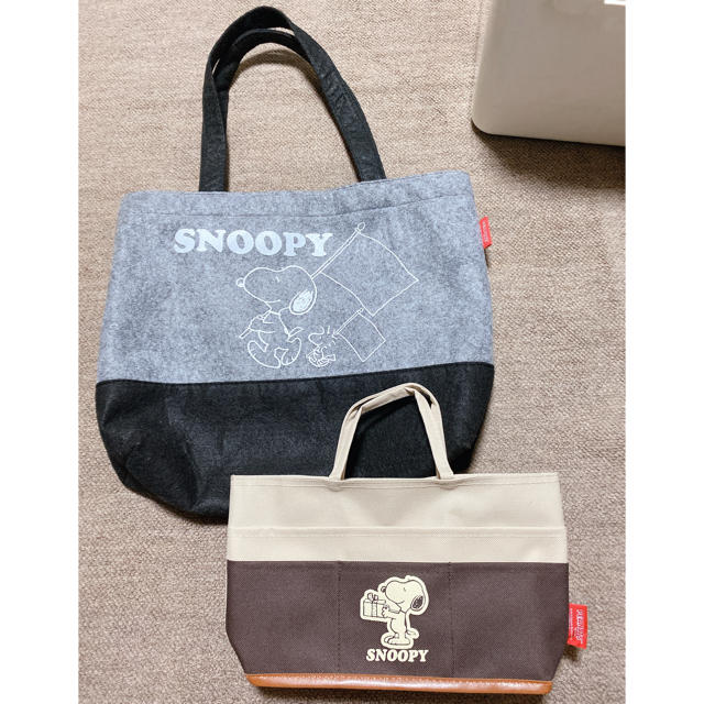 SNOOPY(スヌーピー)のスヌーピー　トート2点セット レディースのレディース その他(セット/コーデ)の商品写真