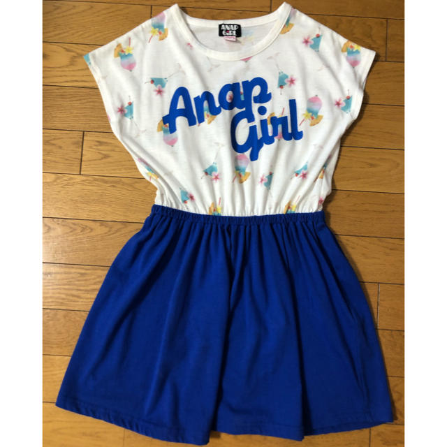 ANAP(アナップ)のANAPGiRLワンピースS キッズ/ベビー/マタニティのキッズ服女の子用(90cm~)(ワンピース)の商品写真