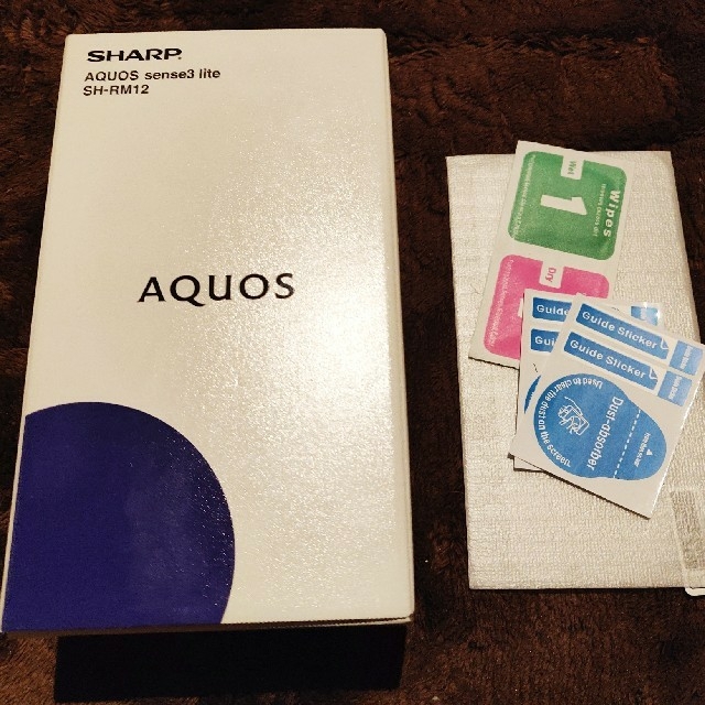 代引き手数料無料 AQUOS sense3 lite SH-RM12 シルバーホワイト スマートフォン本体