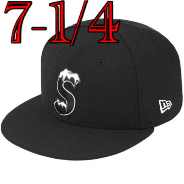 7-1/4 Supreme S Logo New Era black帽子