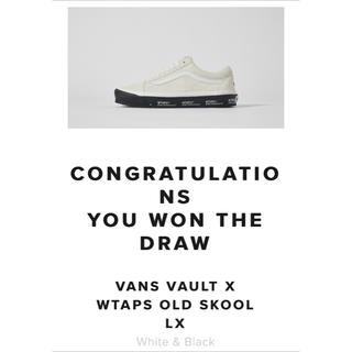 ダブルタップス(W)taps)の【28.5】Vans WTAPS Old Skool 白(スニーカー)