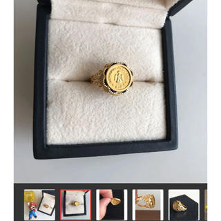 クリーニング済 k18 世界最小 1ペソ 金貨 1865年 金運 幸運 5ｇ(リング(指輪))