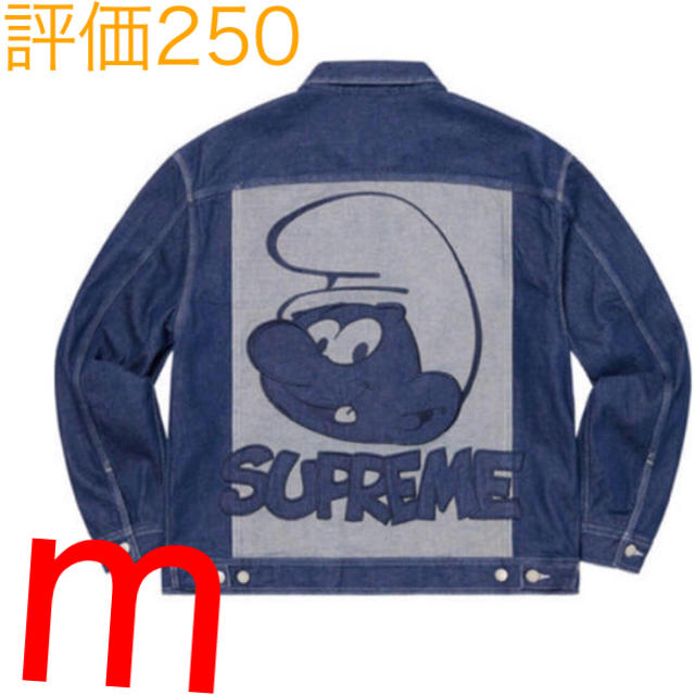 BlueサイズSupreme Smurfs Denim Trucker Jacket mサイズ