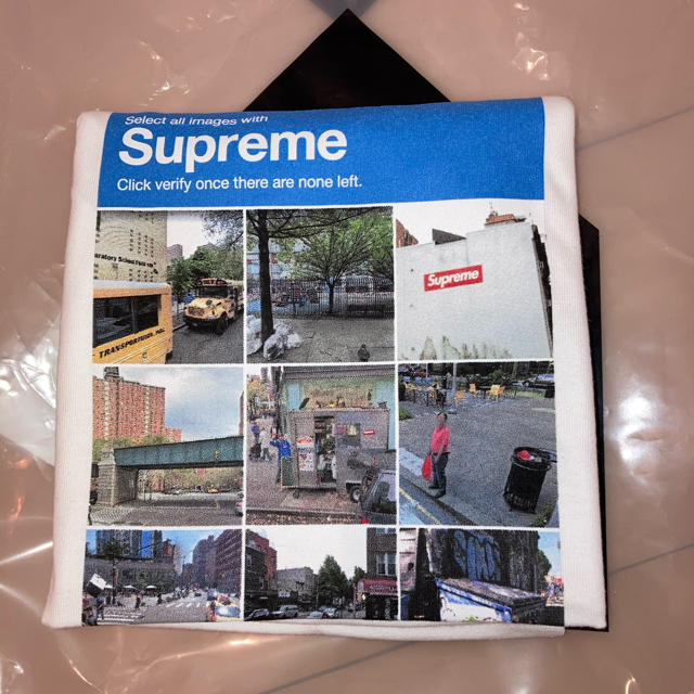 supreme verify tシャツ　Mサイズ　白