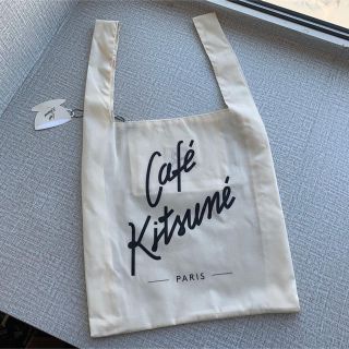 メゾンキツネ(MAISON KITSUNE')のレア商品 メゾンキツネ カフェ限定 エコ トートバッグ(トートバッグ)