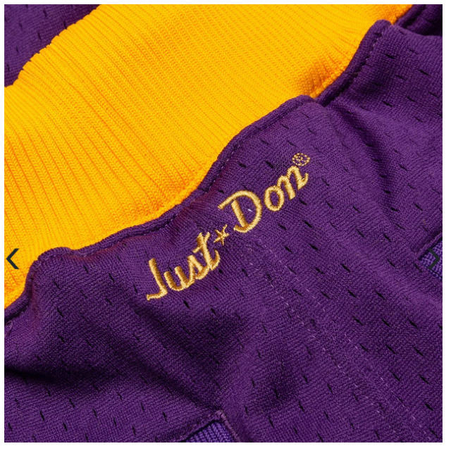 MITCHELL & NESS(ミッチェルアンドネス)のJUST DON x Mitchell&Ness LAKERS Shorts メンズのパンツ(ショートパンツ)の商品写真