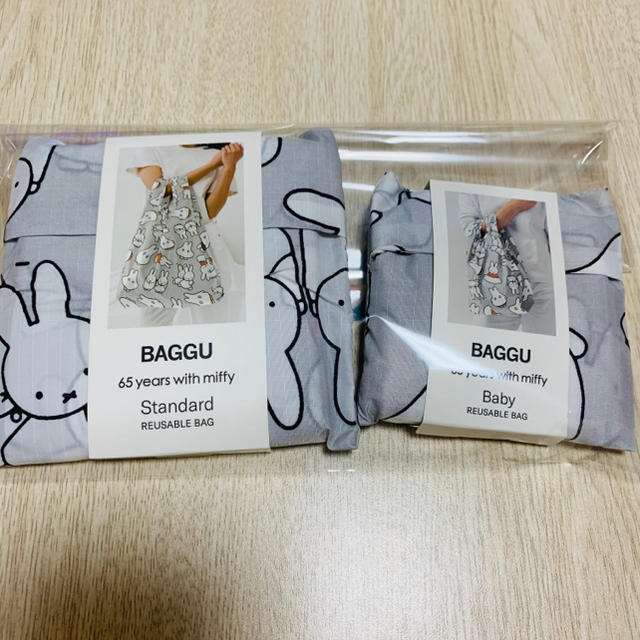 ミッフィー展 BAGGU エコバッグ standard Babyセットおばけ