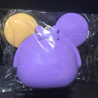 ミニーマウス シリコンがま口 オレンジ 紫(その他)