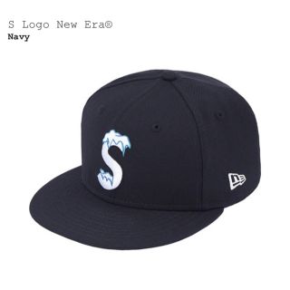 シュプリーム(Supreme)のS Logo New Era® ネイビー　7 8/3  即日発送(キャップ)