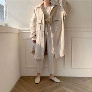 トゥデイフル(TODAYFUL)のNOKCHA  soft over jacket/ivory(ひざ丈ワンピース)