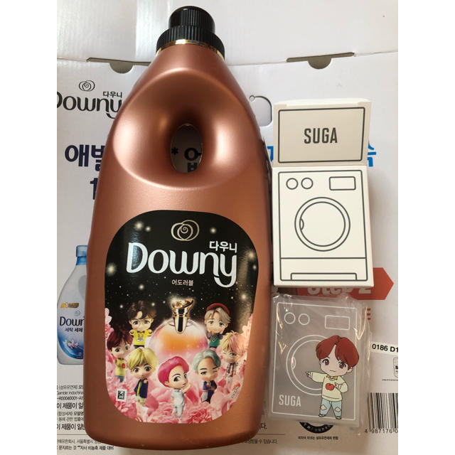 防弾少年団(BTS)(ボウダンショウネンダン)のBTS ダウニー　Downy コラボ　SUGA 計量カップ　TinyTAN インテリア/住まい/日用品の日用品/生活雑貨/旅行(洗剤/柔軟剤)の商品写真