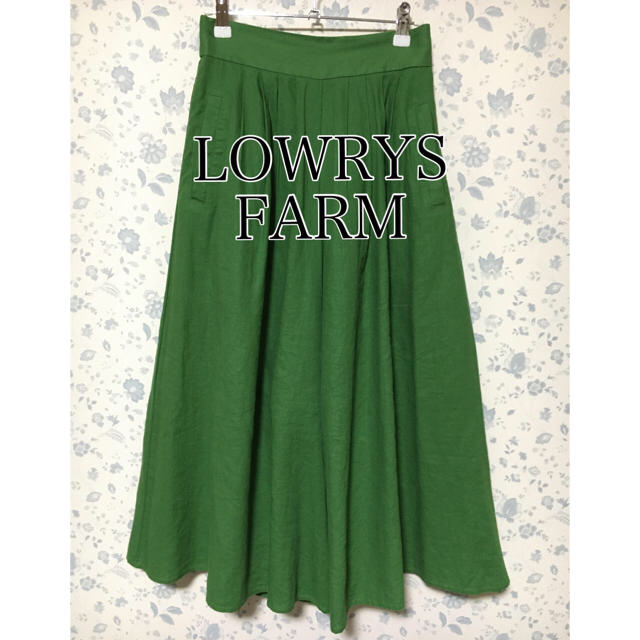 LOWRYS FARM(ローリーズファーム)のローリーズファーム　麻混フレアパンツ　巻きスカート　2枚セット レディースのスカート(その他)の商品写真