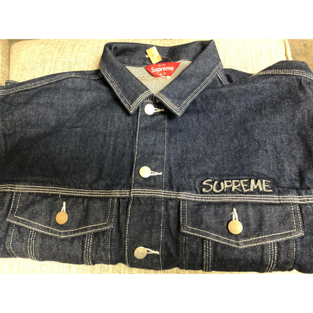 Supreme(シュプリーム)のSupreme Smurfs Denim Trucker Jacket Blue メンズのジャケット/アウター(Gジャン/デニムジャケット)の商品写真