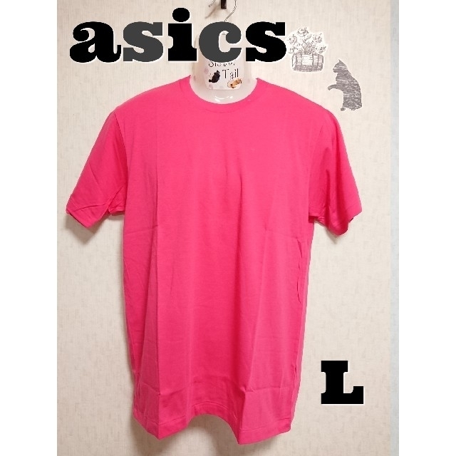 asics(アシックス)の【L】 asics Tシャツ（ローズ） メンズのトップス(Tシャツ/カットソー(半袖/袖なし))の商品写真