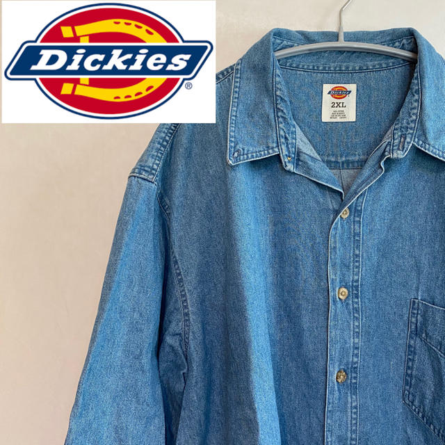 Dickies(ディッキーズ)のSkkkk様専用 ディッキーズ  ワークシャツ デニム 2XL ビッグシルエット メンズのトップス(シャツ)の商品写真