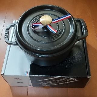 ストウブ(STAUB)のSTAUB ピコ ココット ラウンド 20cm ブラック(鍋/フライパン)