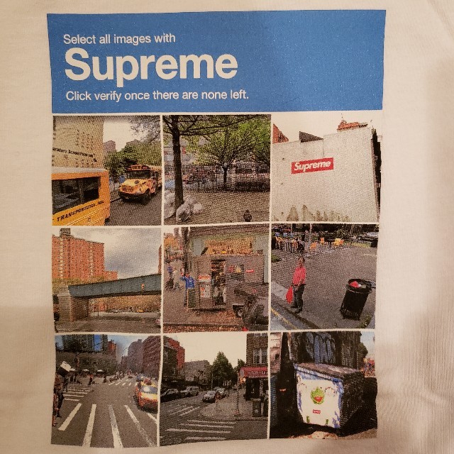 Supreme(シュプリーム)のSupreme Verify Tee White M メンズのトップス(Tシャツ/カットソー(半袖/袖なし))の商品写真