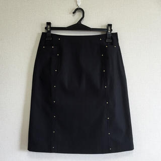 TipTip♡新品XL♡黒色膝丈スカート(ひざ丈スカート)