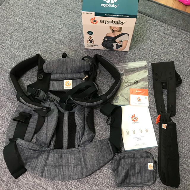 Ergobaby(エルゴベビー)のエルゴオムニ360クールエアー インディゴウィーブ キッズ/ベビー/マタニティの外出/移動用品(抱っこひも/おんぶひも)の商品写真