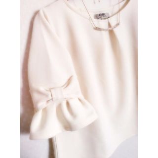 グレイル(GRL)のリボンフリルスリーブトップス🎀💕(カットソー(長袖/七分))