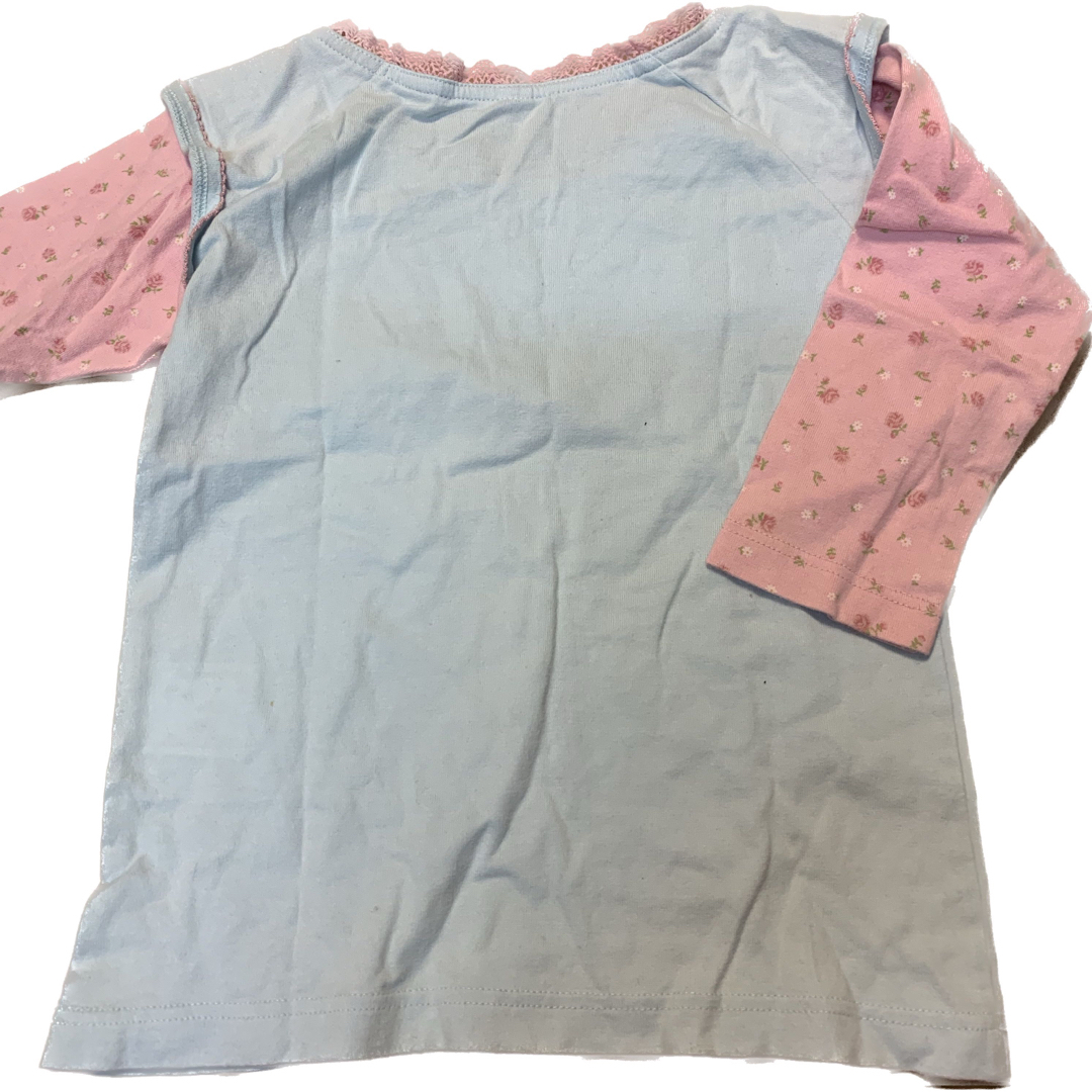 [110㎝]カットソー(水色) キッズ/ベビー/マタニティのキッズ服女の子用(90cm~)(Tシャツ/カットソー)の商品写真