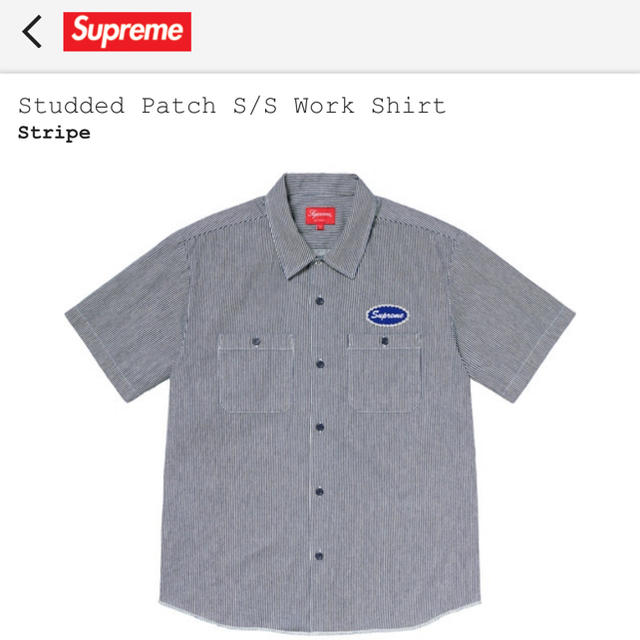 supreme studded patch work shirt Sサイズ