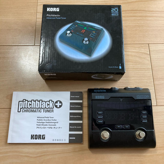 KORG(コルグ)のKORG pitchblack+  トゥルー・バイパス仕様 ペタルチューナー 楽器の楽器 その他(その他)の商品写真