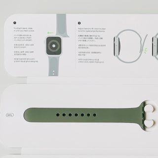 アップルウォッチ(Apple Watch)の𓇼Apple Watch𓇼スポーツバンド（カーキ）(その他)