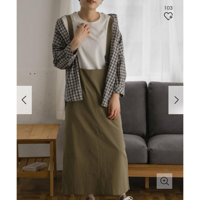 URBAN RESEARCH DOORS - 新品タグ付◉ FORK&SPOON　サロペットスカート DOORS カーキ