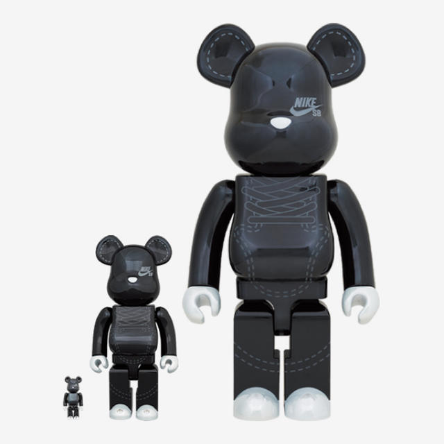 BE@RBRICK NIKE SB 2020 BLACK 100％ & 400％