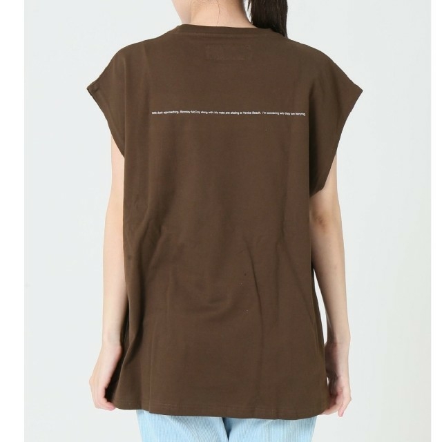 Plage(プラージュ)のプラージュ ジェーンスミス SP OVER ノースリーブ ブラウン レディースのトップス(Tシャツ(半袖/袖なし))の商品写真