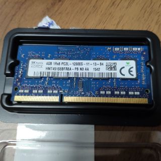 SODIMM DDR3L PC3L-12800S 4GB ノートパソコン用メモリ(PCパーツ)