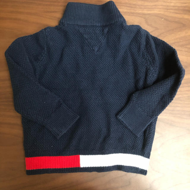 TOMMY HILFIGER(トミーヒルフィガー)の80センチ/トミーフィルフィガー/ニットパーカー キッズ/ベビー/マタニティのベビー服(~85cm)(カーディガン/ボレロ)の商品写真